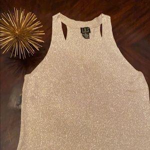 INC metallic tank top